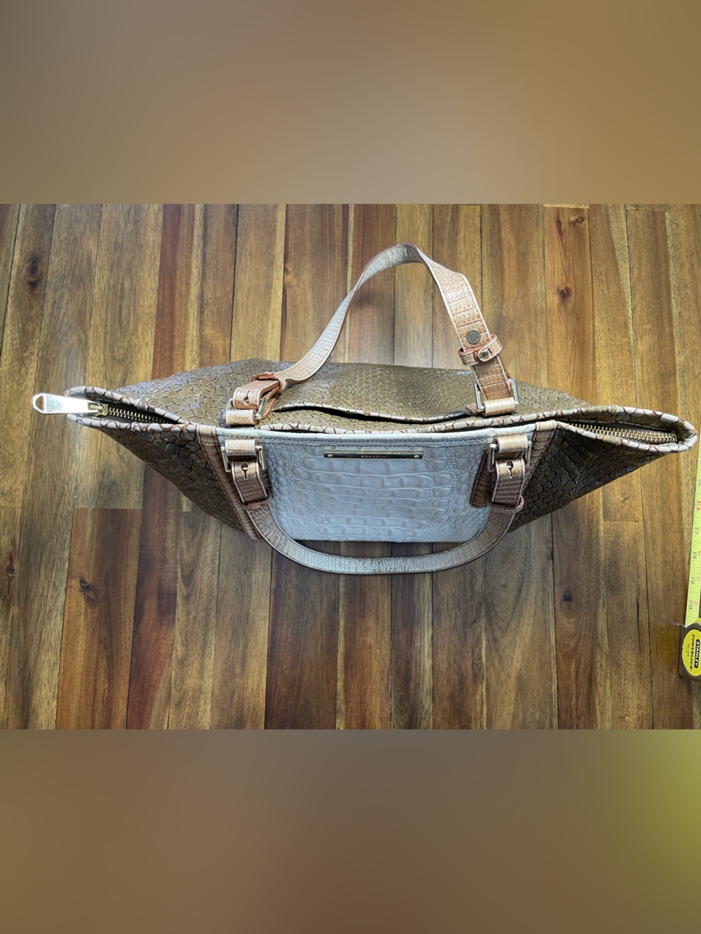 Brahmin Croc-Embossed Tote - Picture 9 of 14